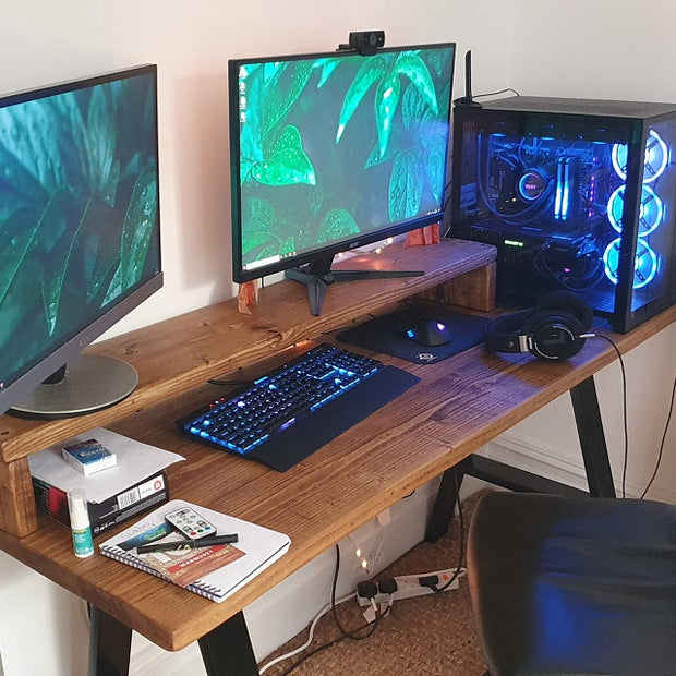 Rustic Desk with A-Frame Legs