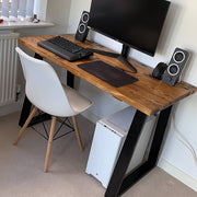 Rustic Desk with Trapezium Legs