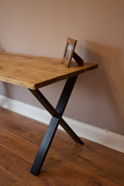 Rustic Desk with X-Frame Legs