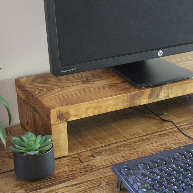Small Rustic Monitor Stand