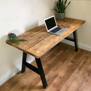 Rustic Desk with A-Frame Legs